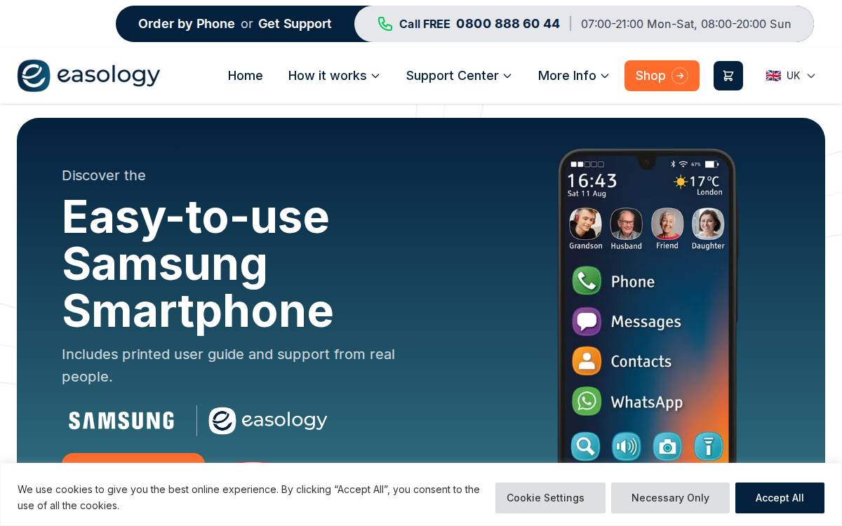 Easology website preview