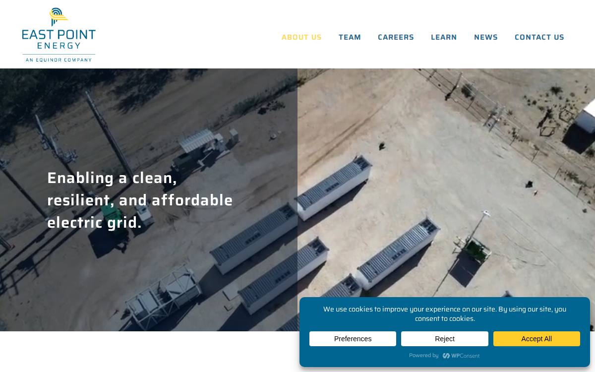 East Point Energy website preview