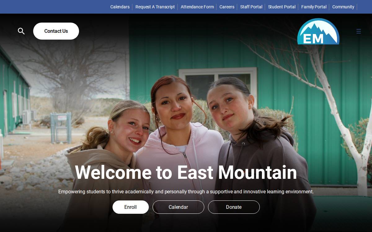 Eastmountainhigh website preview