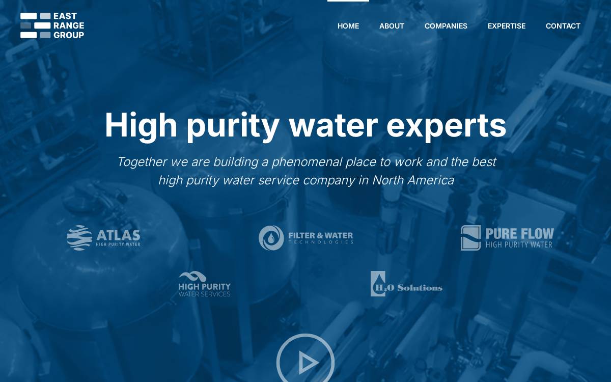 East Range Group website preview