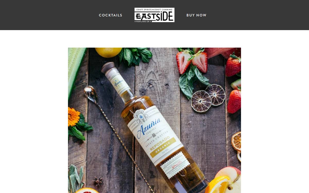 Eastside Distilling website preview