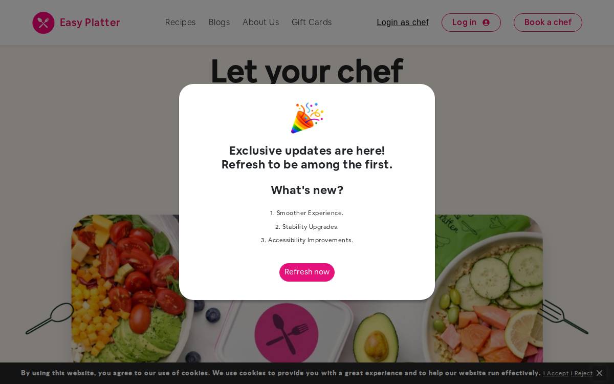 Easy Platter website preview