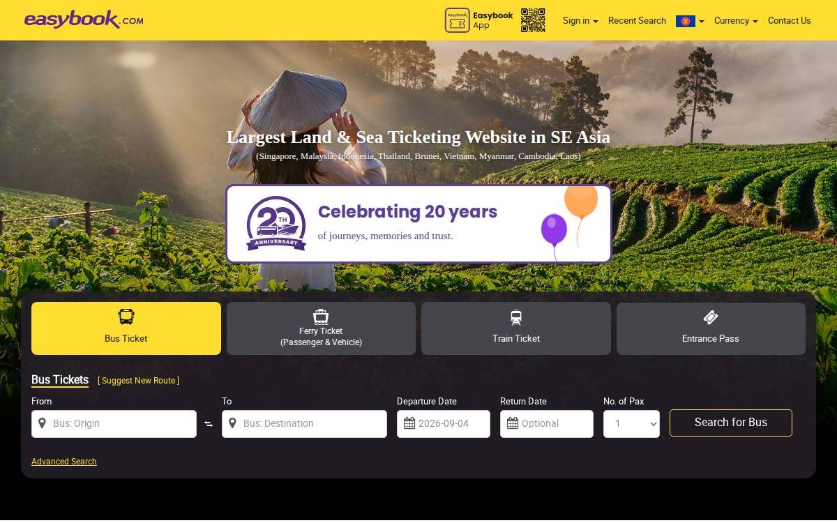 Easybook website preview
