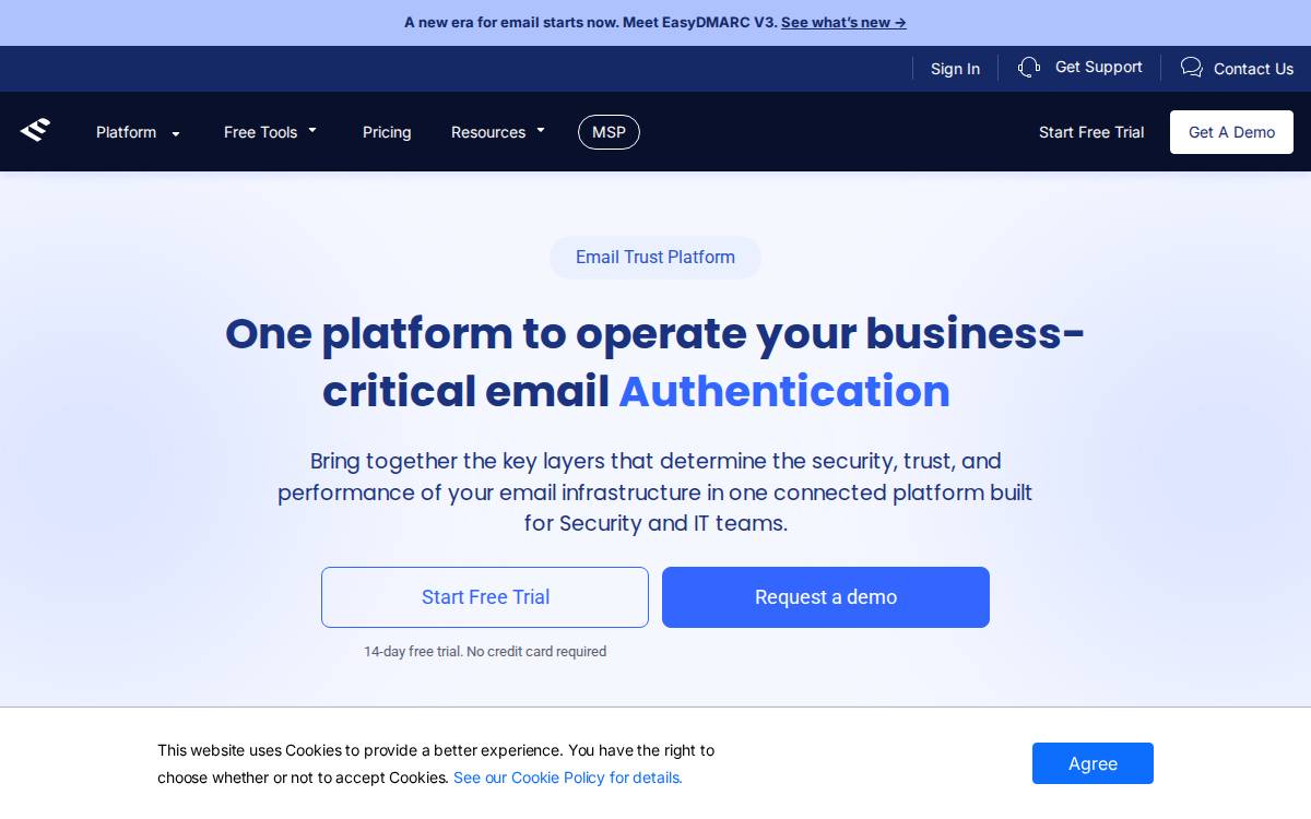 Easydmarc website preview