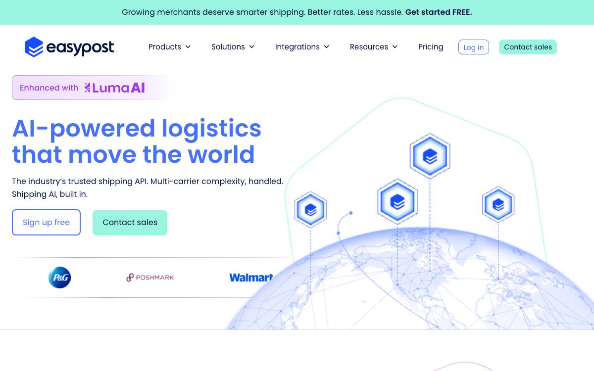Easypost website preview