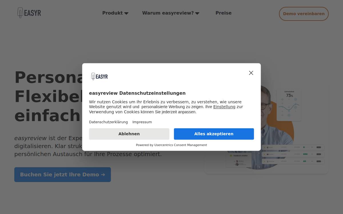 easyreview website preview