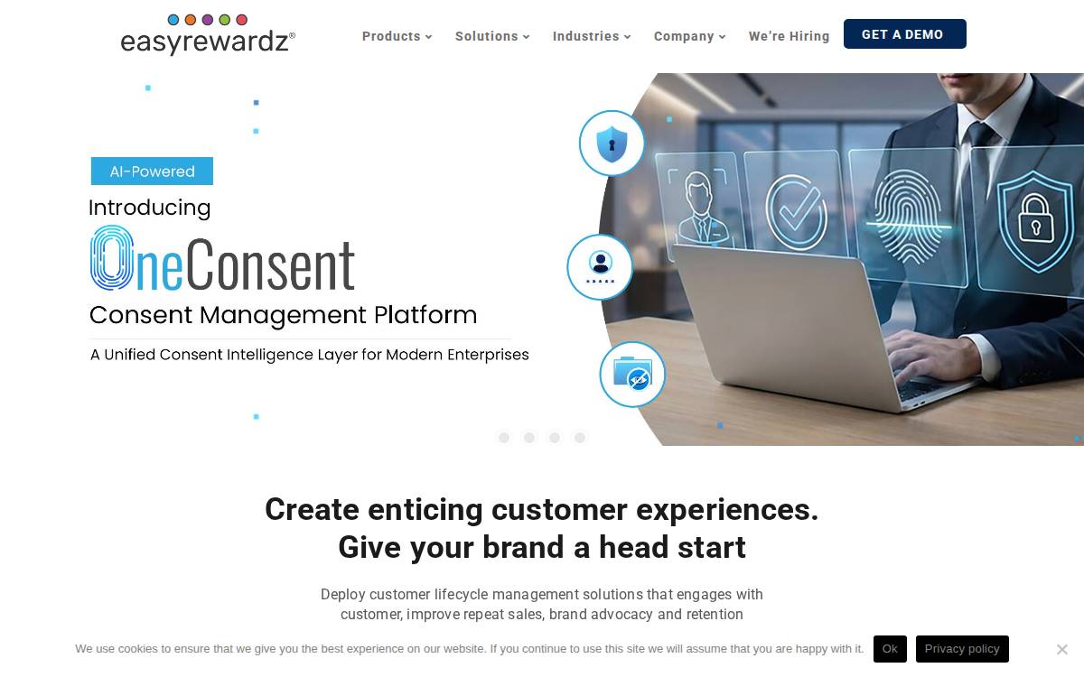 EasyRewardz website preview