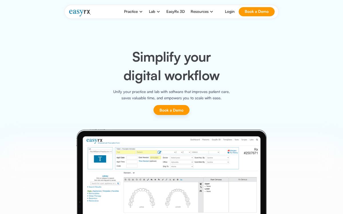 Easyrxcloud website preview