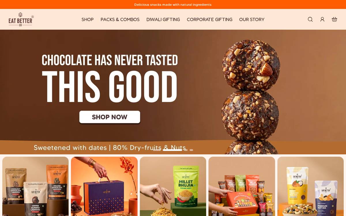 Eat Better co website preview