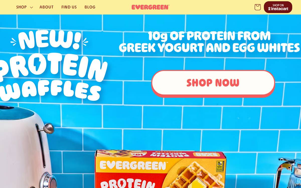 Eat Evergreen website preview