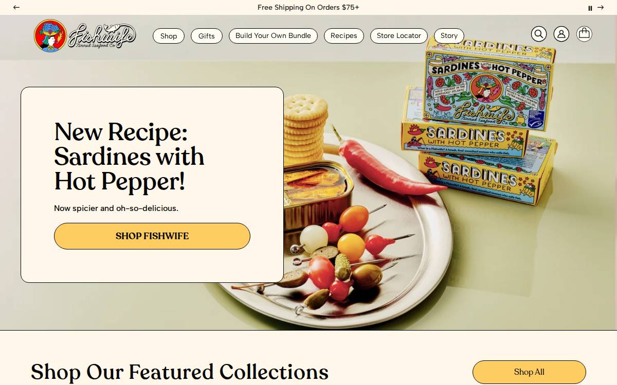 Eatfishwife website preview