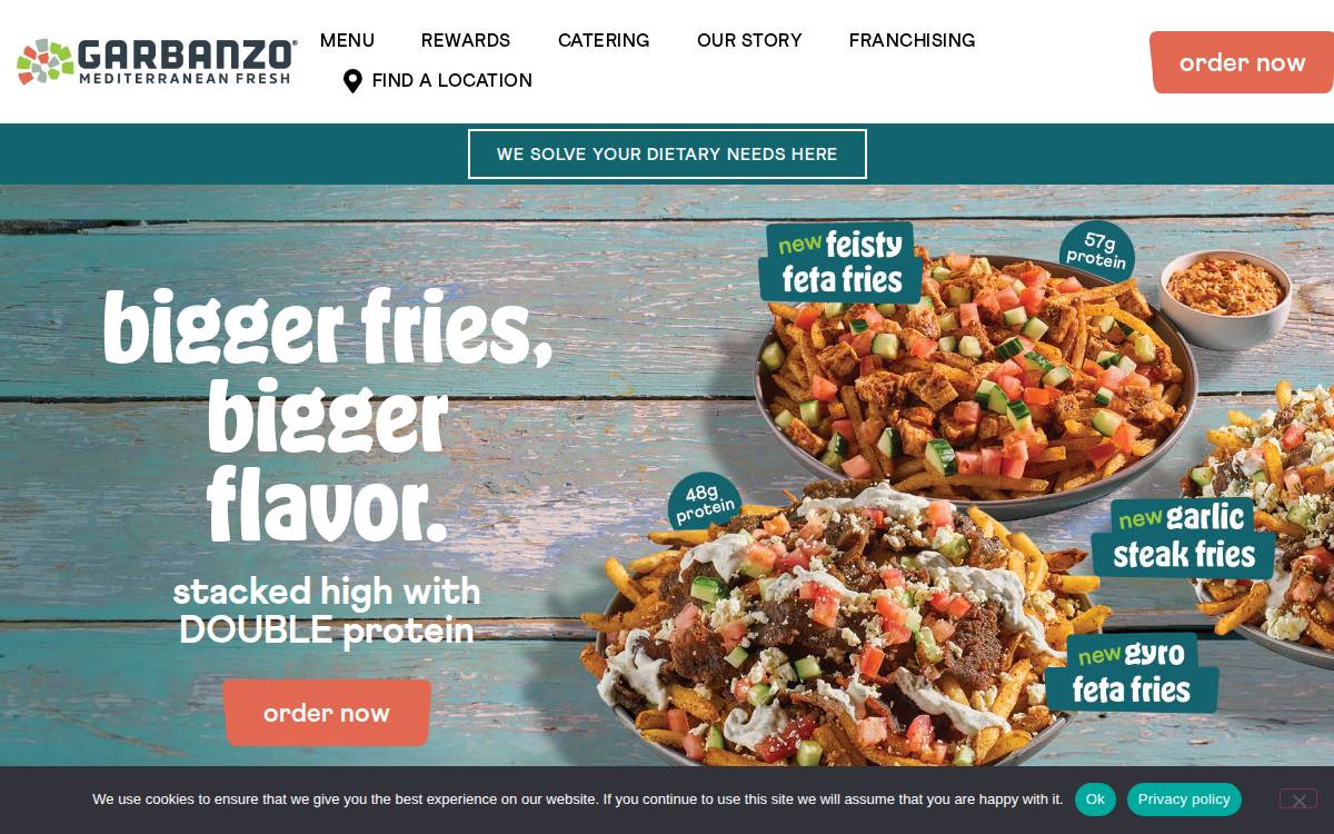 Eatgarbanzo website preview