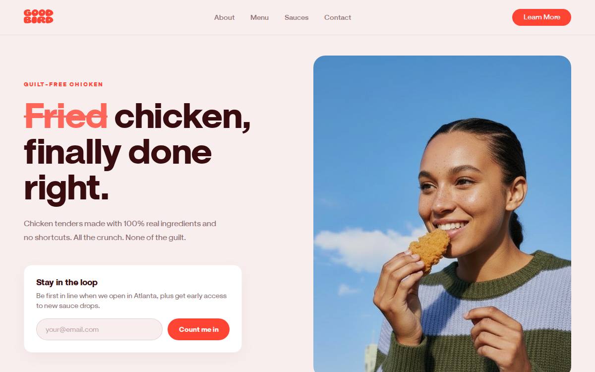 Eatgoodbird website preview