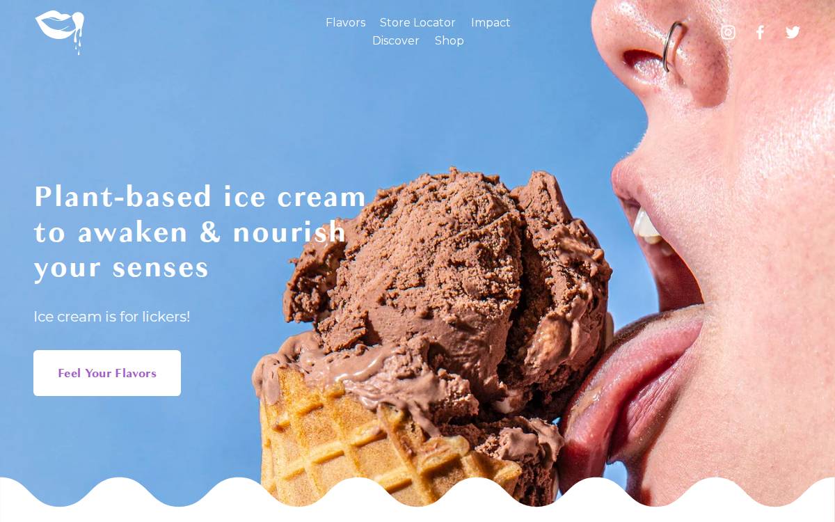 Eatmeicecream website preview