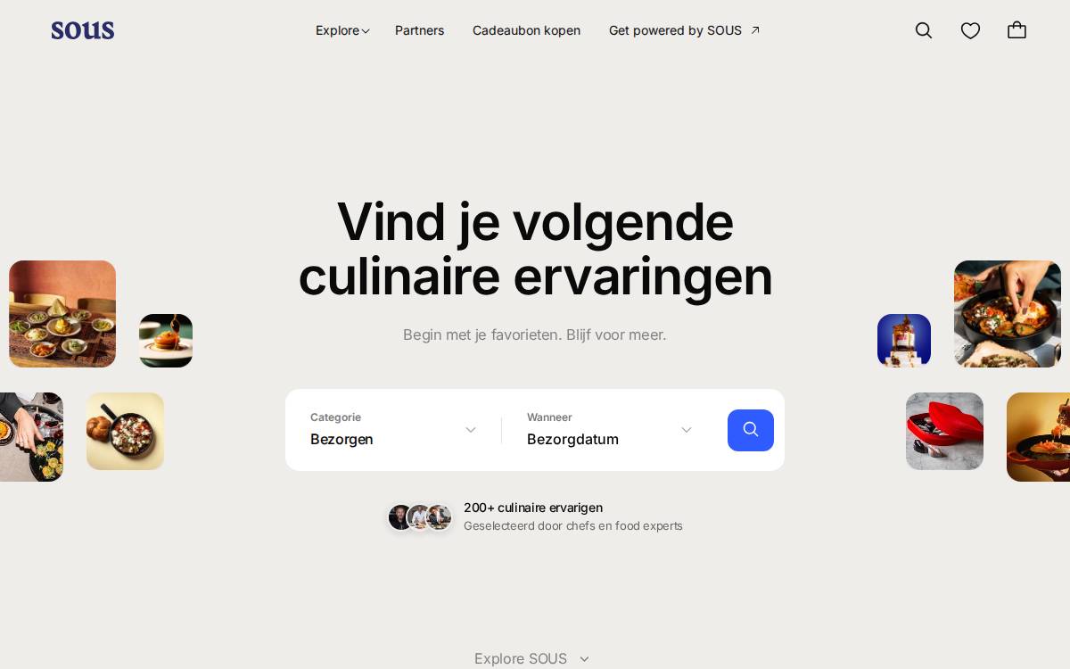 Eatsous website preview