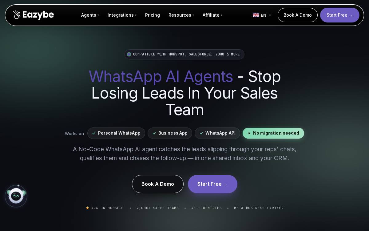 Eazybe website preview