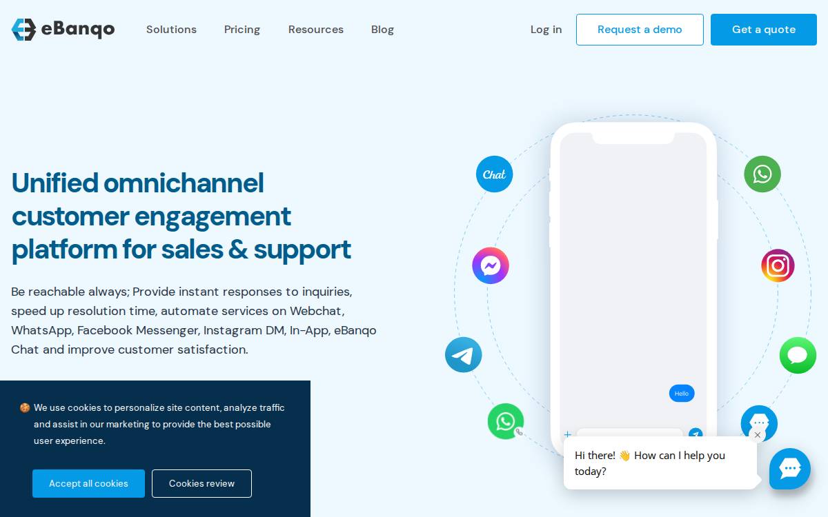 eBanqo website preview