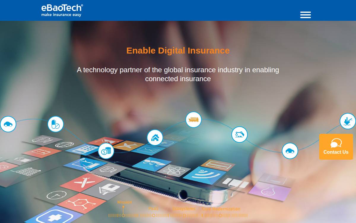 eBaoTech website preview