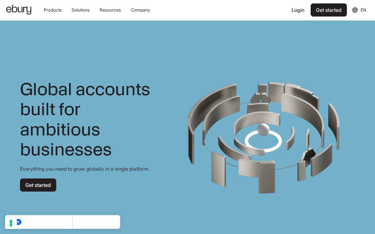 Ebury website preview