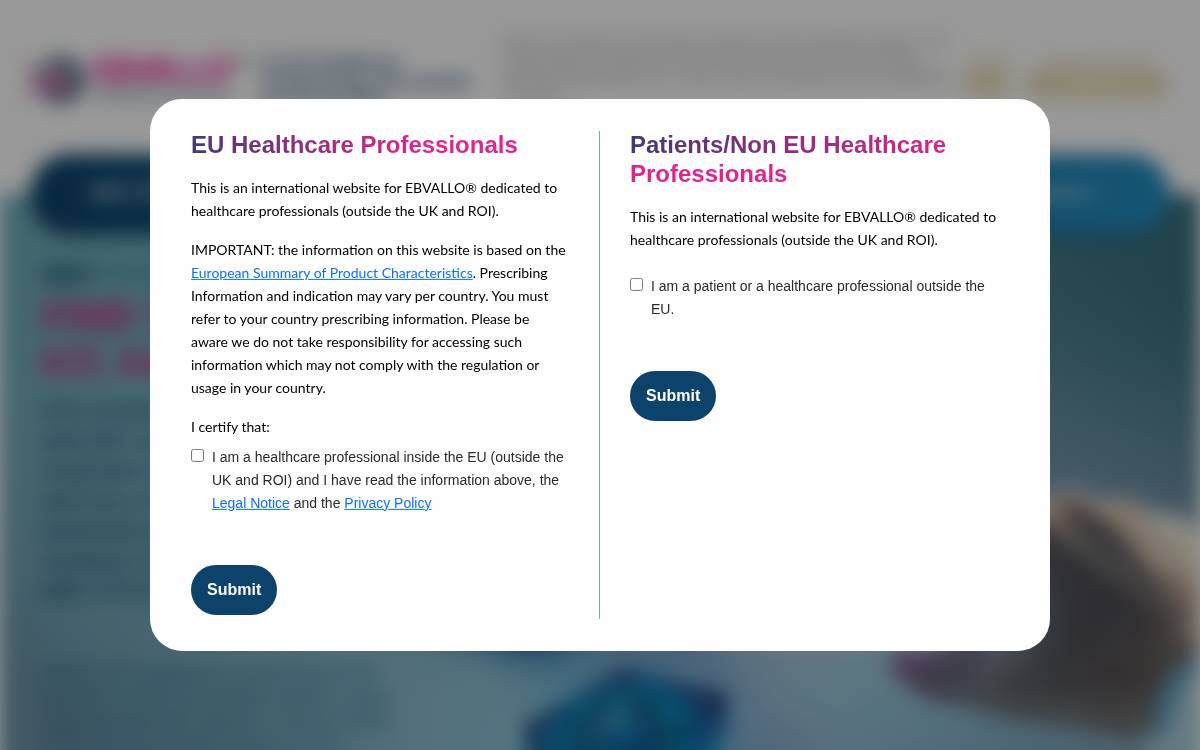 Ebvallo website preview