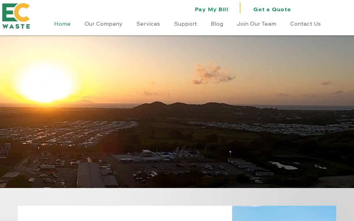 EC Waste website preview
