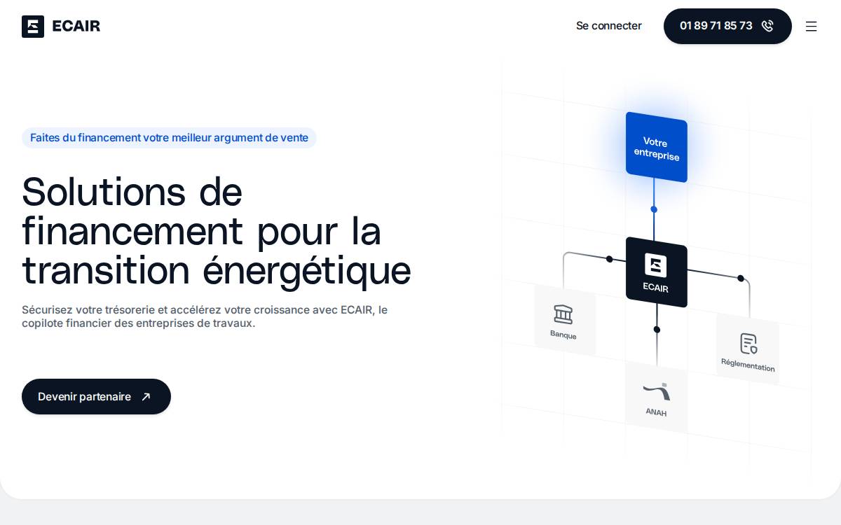 Ecair website preview