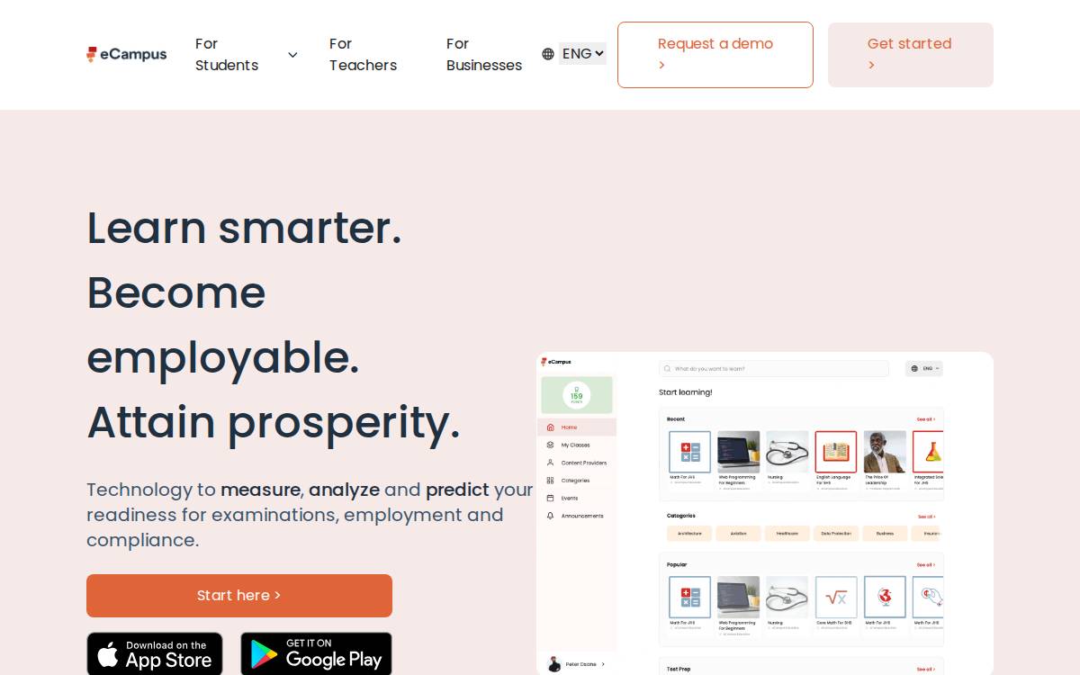 eCampus Ghana website preview