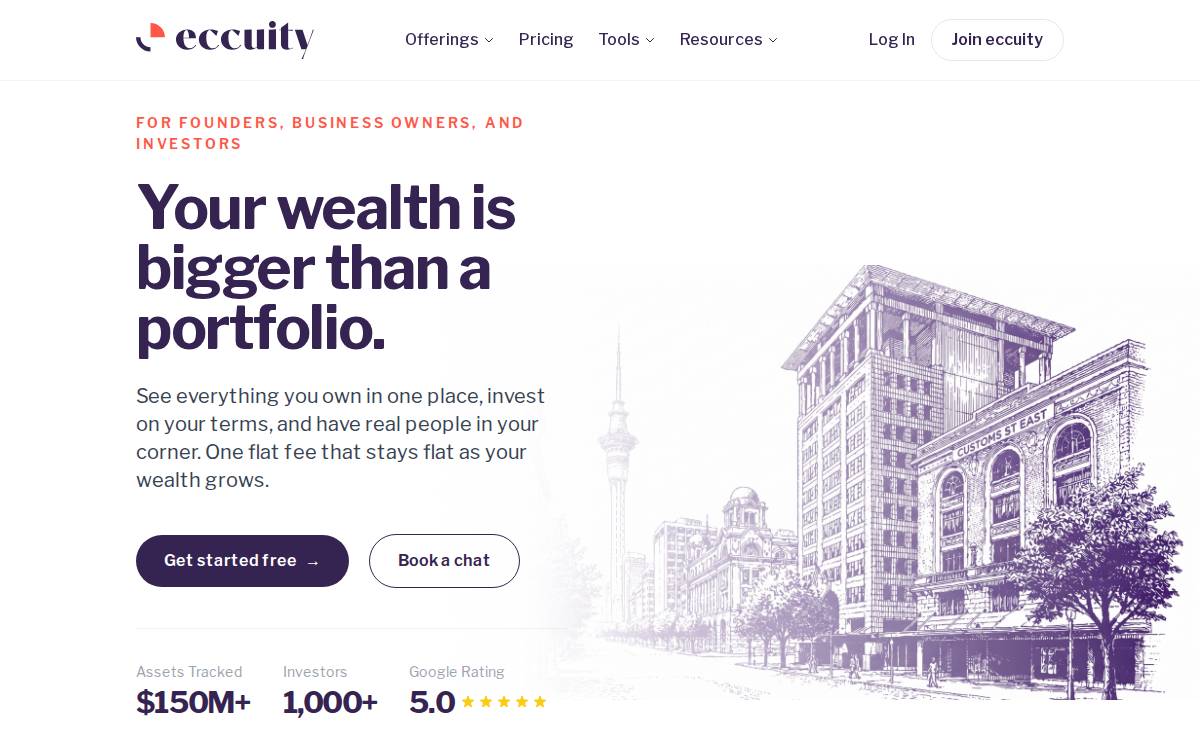Eccuity website preview