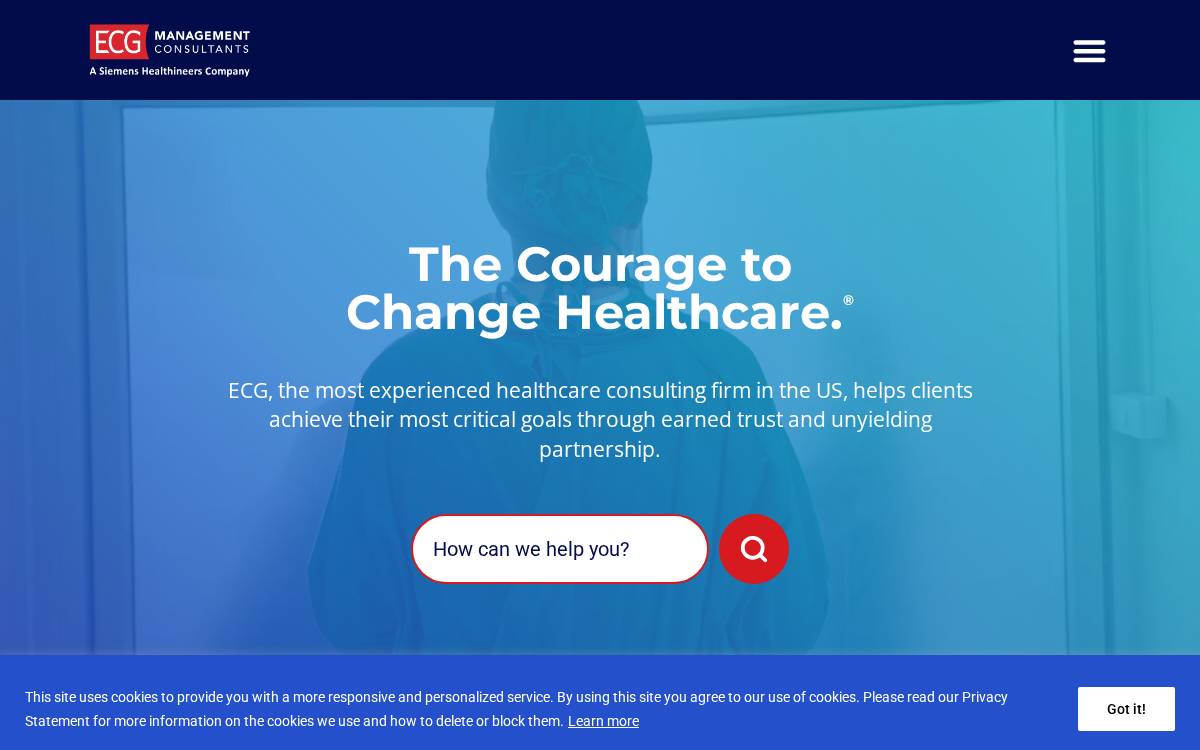 Ecg Management Consultants website preview