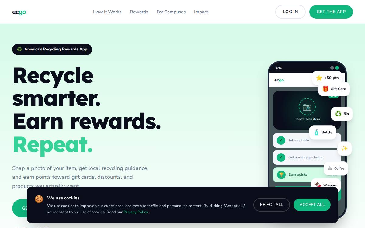 ECGO website preview