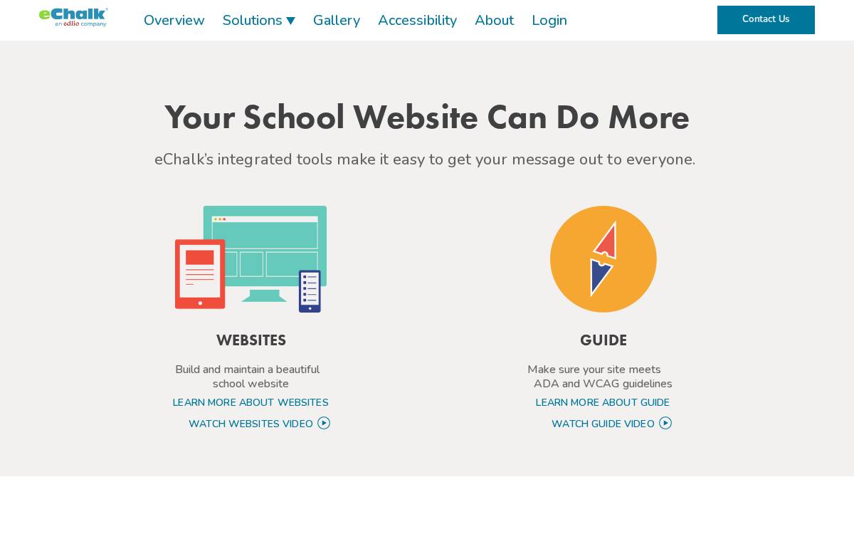 eChalk website preview