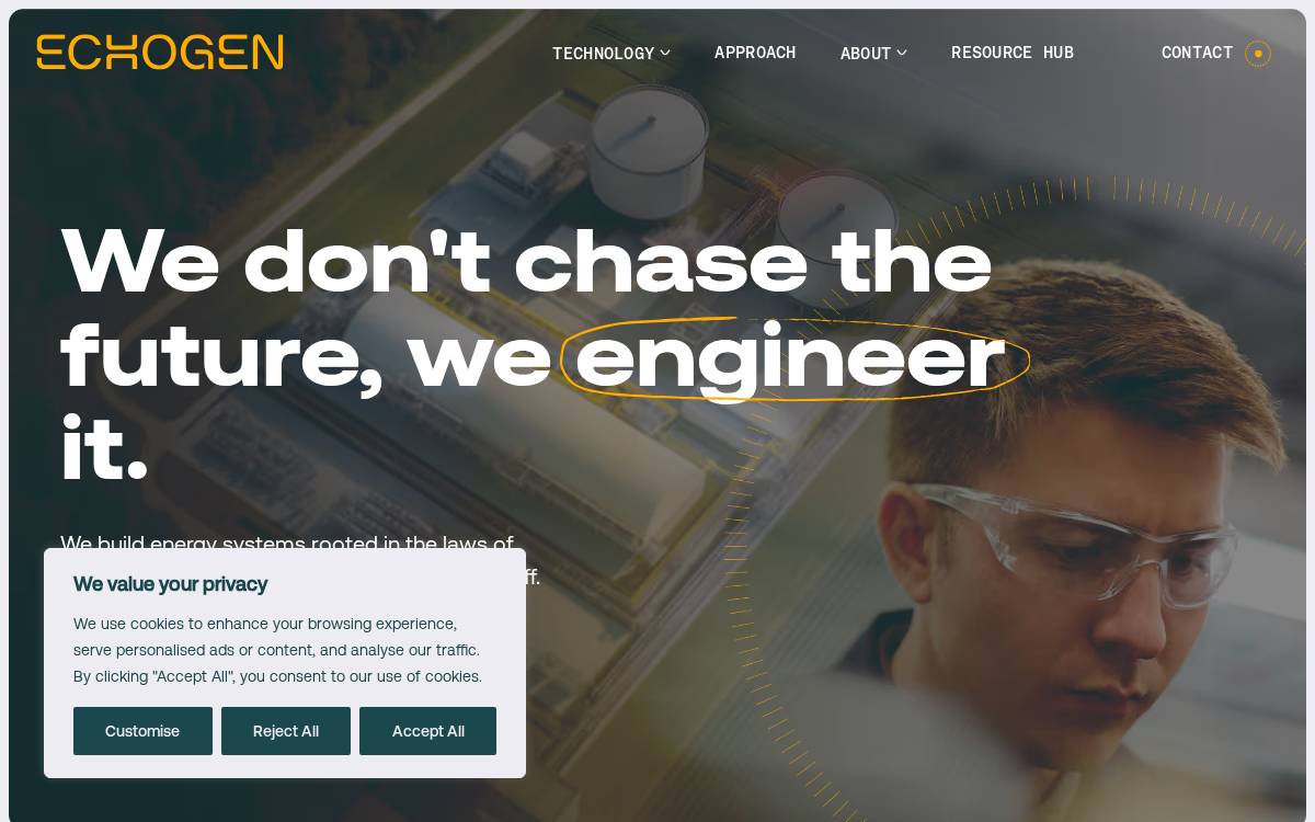 Echogen Power Systems website preview