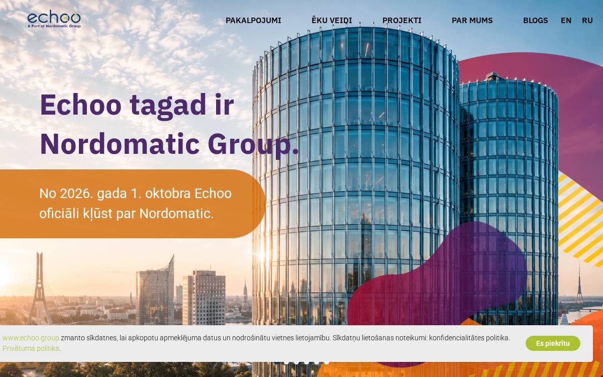 Echoo Group website preview