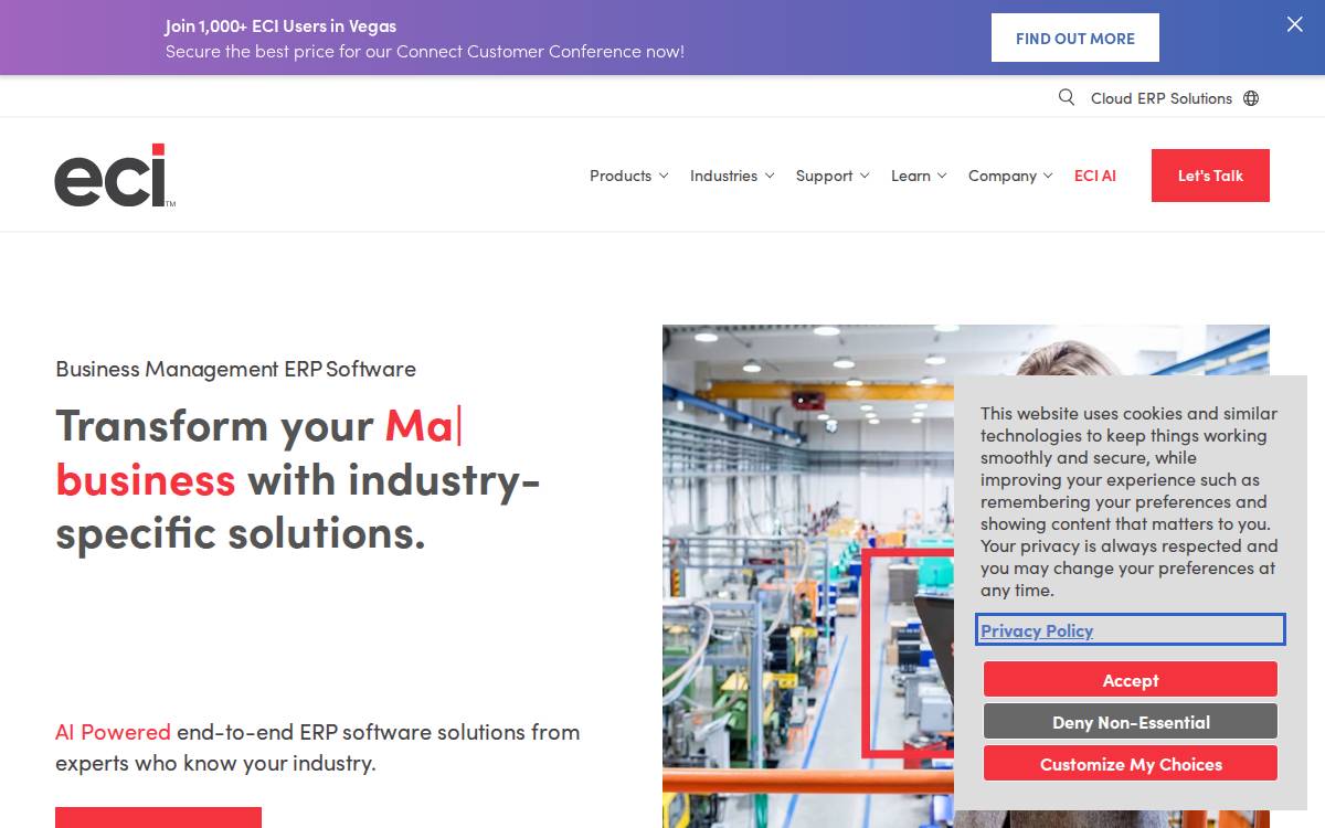 ECI Acquisition Holdings website preview