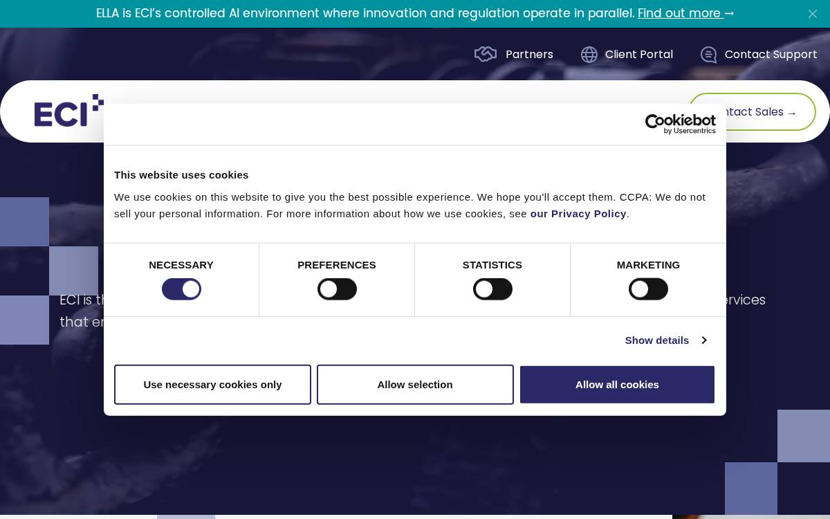 Eci website preview