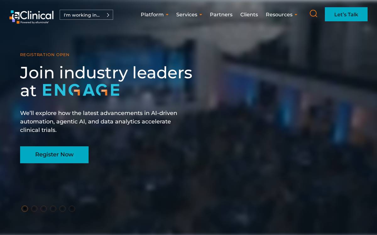 eClinical Solutions website preview