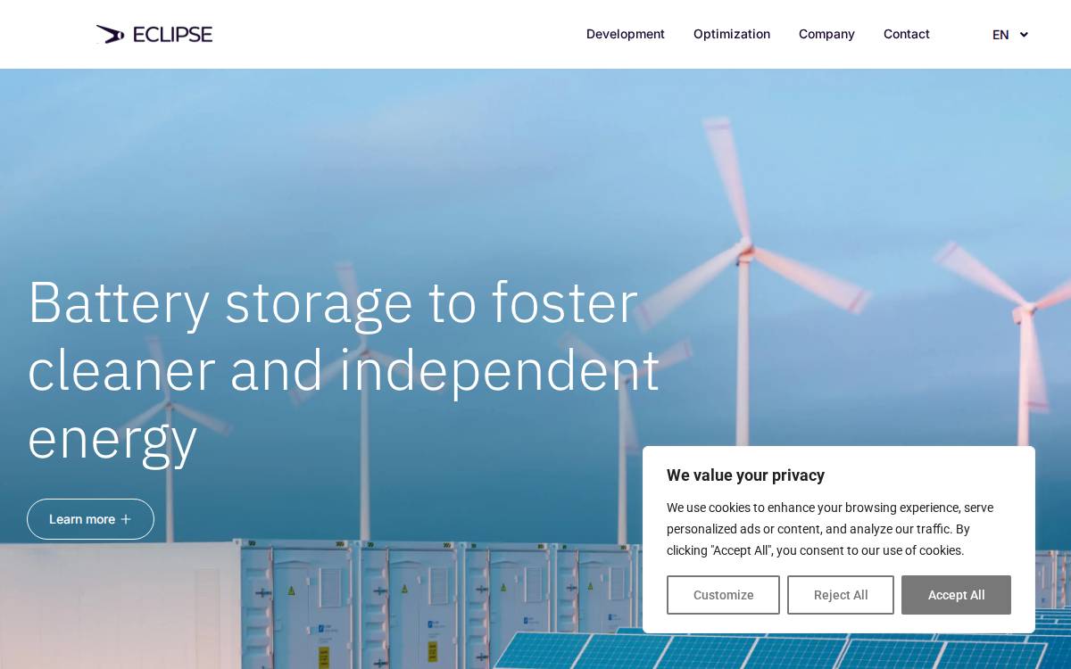 Eclipse website preview