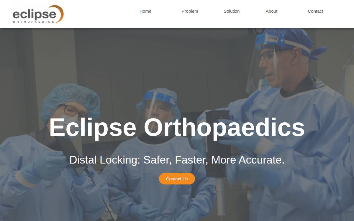 Eclipse Orthopaedics website preview