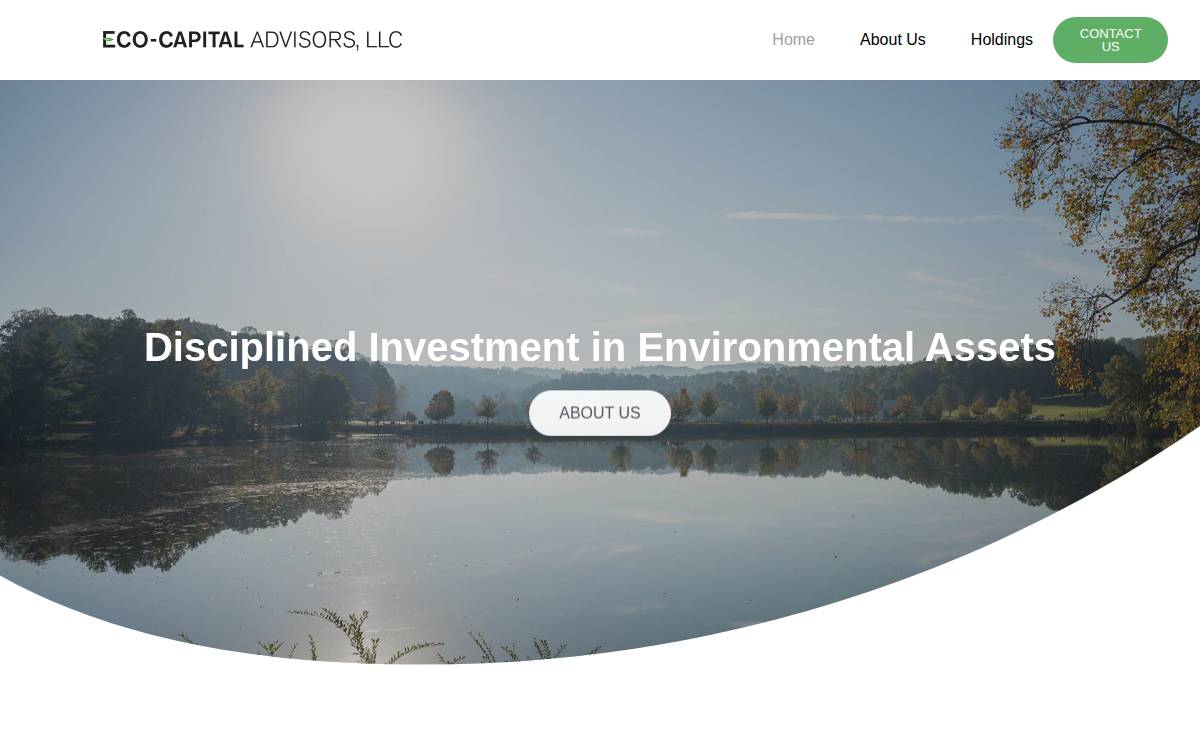 Eco-Capital Advisors, LLC website preview
