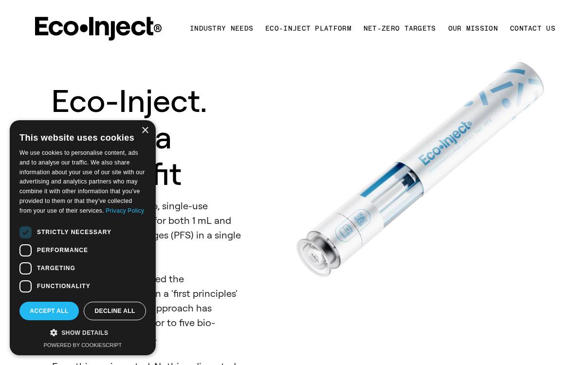 Eco Inject website preview