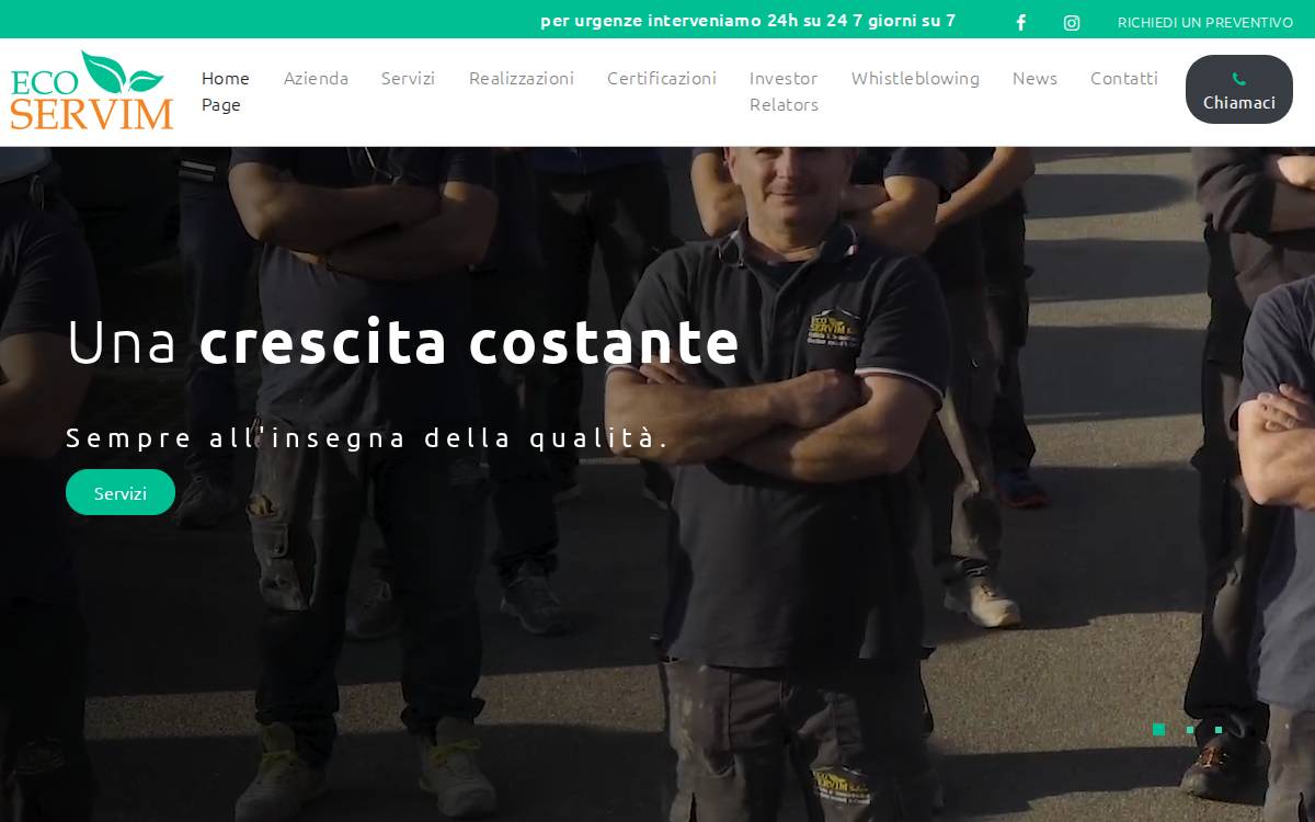 Eco Servim website preview