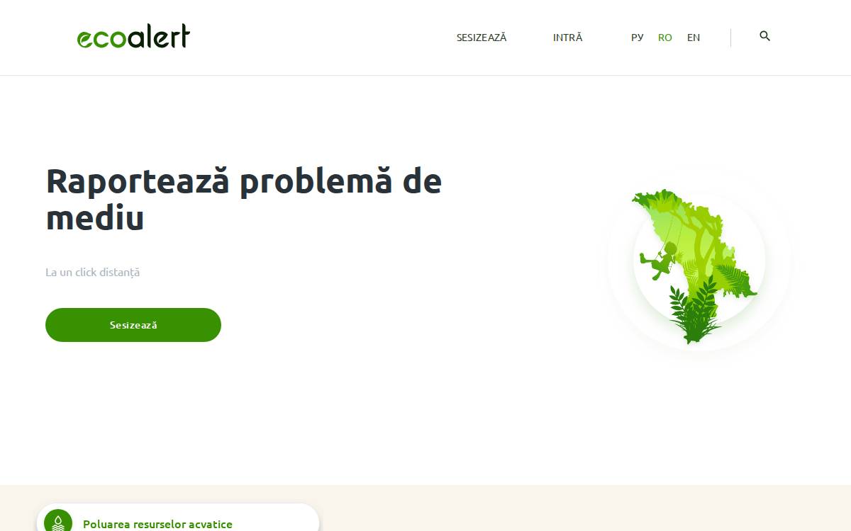 EcoAlert website preview