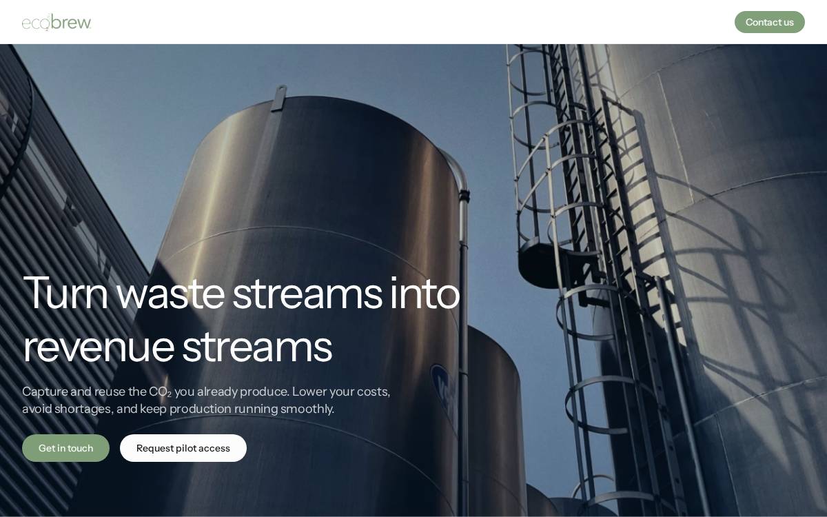 Ecobrew website preview