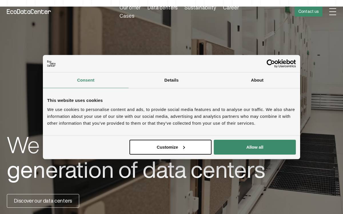 EcoDataCenter website preview