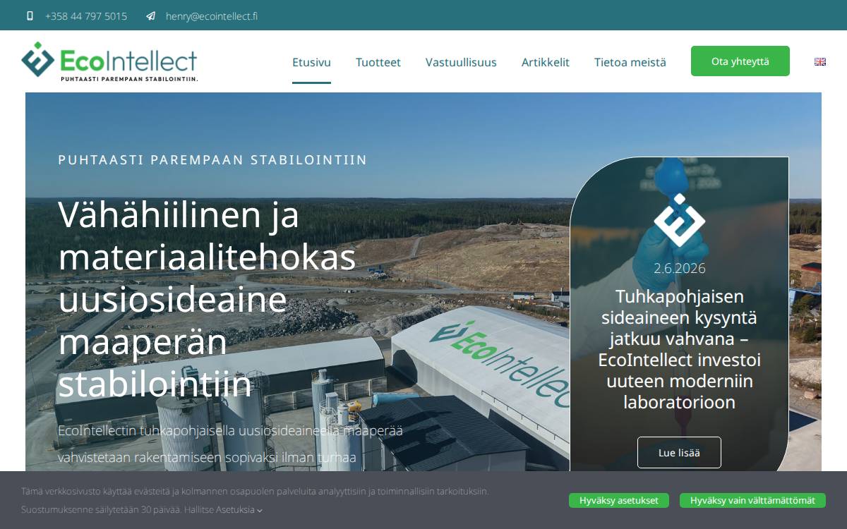 Ecointellect website preview