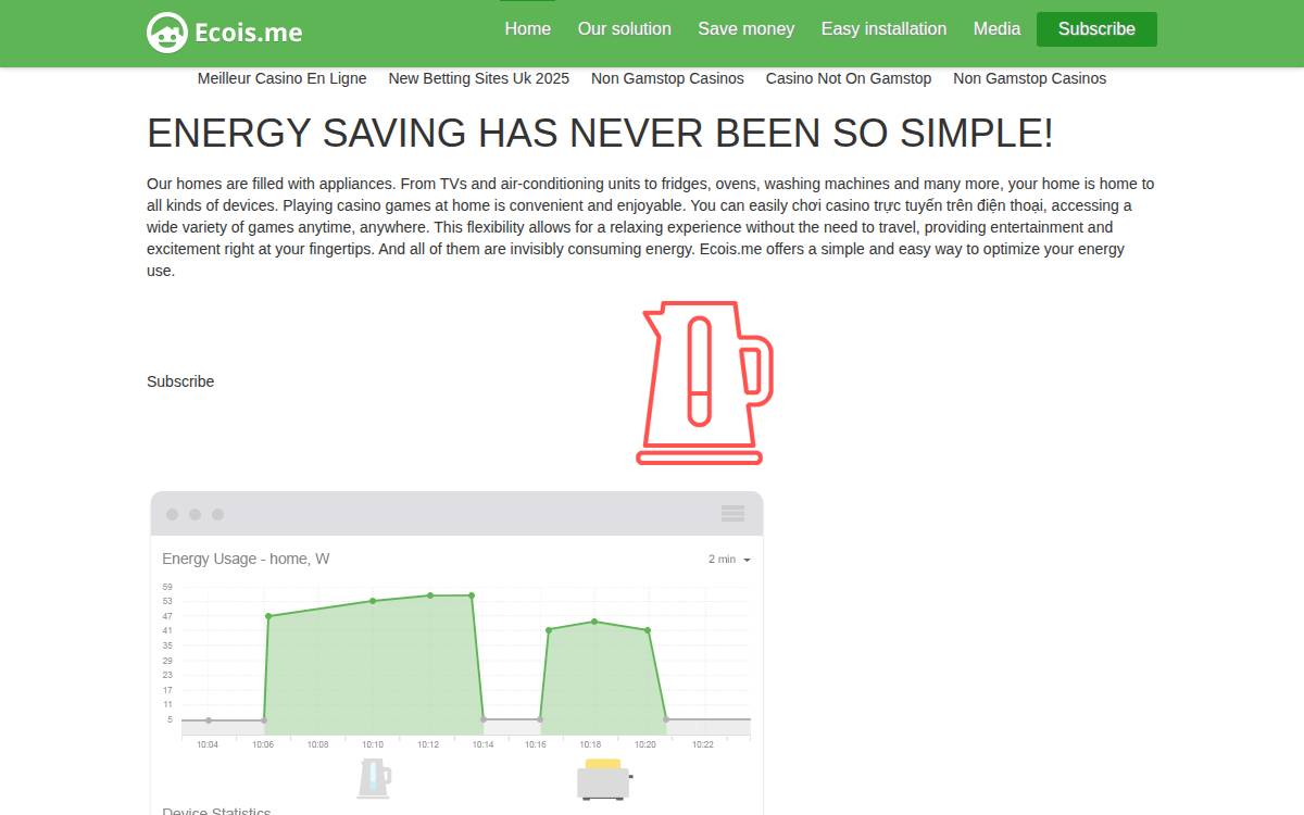 Ecoisme website preview