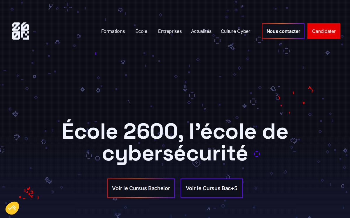 Ecole 2600 website preview