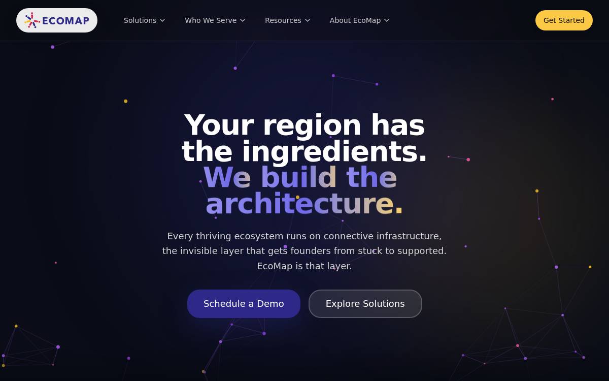 EcoMap Technologies website preview