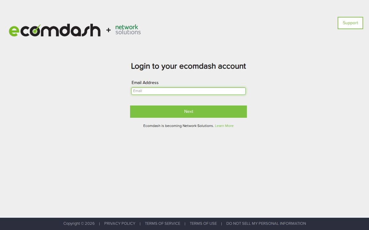 Ecomdash website preview