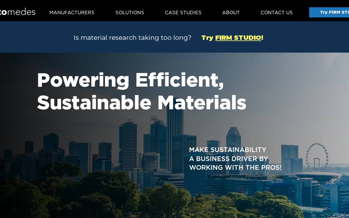 Ecomedes website preview